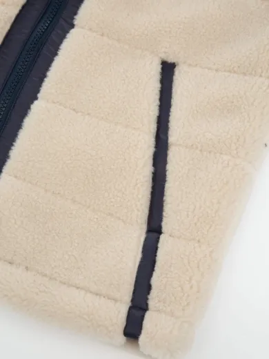 Bilde av WoolLand WL - Nusfjord vest kids Beige